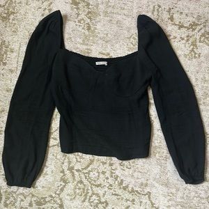 Reformation Reign Top Black